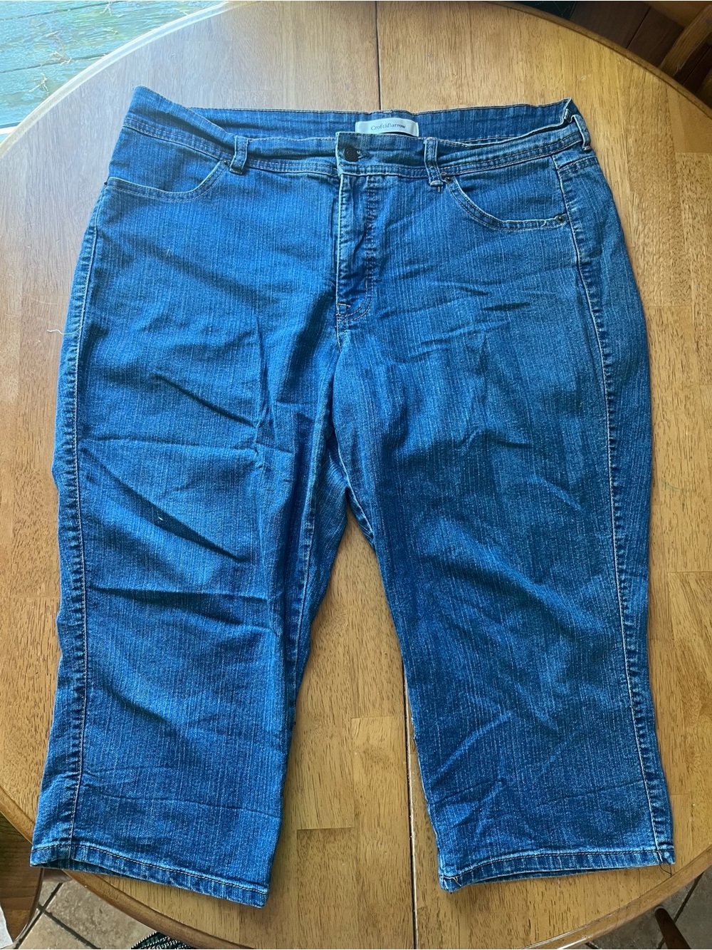 croft & barrow Blue Denim Capri Pants
